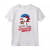HapTiger - Snoopy Americana Baseball Maglietta con Licenza Ufficiale - Opera Grafica: H06093
