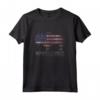 Retro Wyoming Buffalo American Flag Maglietta - Design Patriottico del Wyoming - Ideale per gli Amanti della Natura