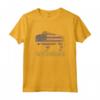 Retro Wyoming Buffalo American Flag Maglietta - Design Patriottico del Wyoming - Ideale per gli Amanti della Natura