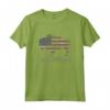 Retro Wyoming Buffalo American Flag Maglietta - Design Patriottico del Wyoming - Ideale per gli Amanti della Natura