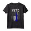 NYPD New York - Maglietta del Dipartimento di Polizia con Statua della Libertà - Vita Blu e Retro Vintage - Ideale come Regalo di Pensionamento