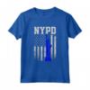 NYPD New York - Maglietta del Dipartimento di Polizia con Statua della Libertà - Vita Blu e Retro Vintage - Ideale come Regalo di Pensionamento
