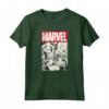 HapTiger Comic Cover With Spider-Man, Captain America, Hulk - Official Marvel Superhero T-Shirt - Authentic Merchandise for Fans