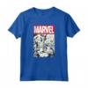 HapTiger Comic Cover With Spider-Man, Captain America, Hulk - Official Marvel Superhero T-Shirt - Authentic Merchandise for Fans