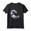 La Grande Onda di Kanagawa di Hokusai - Maglietta Leggera con Taglio Classico - Ideale per Appassionati d'Arte Giapponese