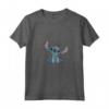 HapTiger Lilo & Stitch Watercolor Of Stitch Maglietta con Collo a V - Official Disney Shirt for Fans of Experiment 626