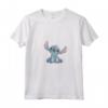 HapTiger Lilo & Stitch Watercolor Of Stitch Maglietta con Collo a V - Official Disney Shirt for Fans of Experiment 626