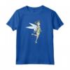 HapTiger Peter Pan Tinkerbell Happy Watercolor Maglietta - Officially Licensed Disney Tee for Fans of the Animated Adventure Film
