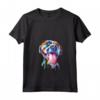 Donna Pitbull - Artistic Splash Art Animal Colorful Dog Breed Gift Maglietta con Collo a V - Unique Pitbull Gift Idea for Dog Lovers and Artists