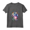 Donna Pitbull - Artistic Splash Art Animal Colorful Dog Breed Gift Maglietta con Collo a V - Unique Pitbull Gift Idea for Dog Lovers and Artists