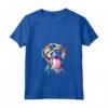 Donna Pitbull - Artistic Splash Art Animal Colorful Dog Breed Gift Maglietta con Collo a V - Unique Pitbull Gift Idea for Dog Lovers and Artists