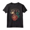 Panther Rose American Tradizionale Tatuaggio Inchiostro Old School Maglietta - Maglietta Stile Tatuaggio per Amanti della Cultura Alternativa e Tatuatori