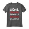 Magliette Uomo Divertenti - Maglietta Uso il Sarcasmo Violenza Illegale con Scritte Ironiche - Ideale Regalo Compleanno (Marca HapTiger)