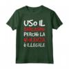 Magliette Uomo Divertenti - Maglietta Uso il Sarcasmo Violenza Illegale con Scritte Ironiche - Ideale Regalo Compleanno (Marca HapTiger)