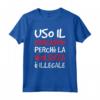 Magliette Uomo Divertenti - Maglietta Uso il Sarcasmo Violenza Illegale con Scritte Ironiche - Ideale Regalo Compleanno (Marca HapTiger)