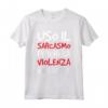 Magliette Uomo Divertenti - Maglietta Uso il Sarcasmo Violenza Illegale con Scritte Ironiche - Ideale Regalo Compleanno (Marca HapTiger)