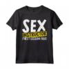 Istruttore di Sesso per una Prima Lezione - Free Love Sex Teacher Maglietta - Regalo Divertente per Insegnanti di Sesso