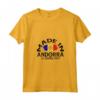 Donna Andorra Bandiera - Maglietta con Collo a V per Uomini e Bambini - Regalo Compleanno Andorra