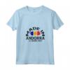 Donna Andorra Bandiera - Maglietta con Collo a V per Uomini e Bambini - Regalo Compleanno Andorra