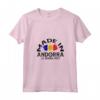 Donna Andorra Bandiera - Maglietta con Collo a V per Uomini e Bambini - Regalo Compleanno Andorra