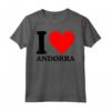 Maglietta I Love Andorra - T-shirt con Slogan I Heart Andorra - Acquista Magliette Online