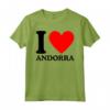 Maglietta I Love Andorra - T-shirt con Slogan I Heart Andorra - Acquista Magliette Online