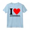 Maglietta I Love Andorra - T-shirt con Slogan I Heart Andorra - Acquista Magliette Online