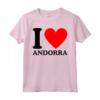 Maglietta I Love Andorra - T-shirt con Slogan I Heart Andorra - Acquista Magliette Online