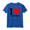 Maglietta I Love Andorra - T-shirt con Slogan I Heart Andorra - Acquista Magliette Online