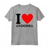Maglietta I Love Andorra - T-shirt con Slogan I Heart Andorra - Acquista Magliette Online