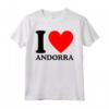 Maglietta I Love Andorra - T-shirt con Slogan I Heart Andorra - Acquista Magliette Online