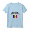 Donna Andorra Bandiera Orgogliosa Maglietta con Collo a V - Ideale per Mostrare il Tuo Amore per Andorra