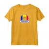Distintivo del Paese di Andorra - Bandiera Andorra Maglietta - Souvenir Esclusivo per Fan di Andorra