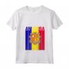 Donna Bandiera Andorra Maglietta con Collo a V - Design Elegante per Mostrare Amore e Orgoglio - Acquista Online T-shirt Andorra