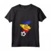 Donna Bandiera Calcio Andorra Maglietta con Collo a V - Mostra il tuo Supporto per la Squadra Nazionale - Forza Andorra!