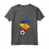 Donna Bandiera Calcio Andorra Maglietta con Collo a V - Mostra il tuo Supporto per la Squadra Nazionale - Forza Andorra!