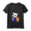 Donna Andorra Panda Heart Pride Bandiera Roots - Maglietta Orgoglio Andorra - Ideale per Regali e Souvenir