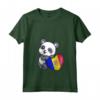 Donna Andorra Panda Heart Pride Bandiera Roots - Maglietta Orgoglio Andorra - Ideale per Regali e Souvenir