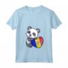 Donna Andorra Panda Heart Pride Bandiera Roots - Maglietta Orgoglio Andorra - Ideale per Regali e Souvenir