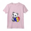 Donna Andorra Panda Heart Pride Bandiera Roots - Maglietta Orgoglio Andorra - Ideale per Regali e Souvenir