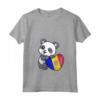 Donna Andorra Panda Heart Pride Bandiera Roots - Maglietta Orgoglio Andorra - Ideale per Regali e Souvenir