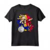Dabbing Dog Andorra Volley Fan Jersey Bandiera - Maglietta Pallavolo Orgoglio Andorra - Design Divertente per Appassionati di Pallavolo