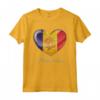 I Love Heart of Oak Andorra Flag - National Pride & Unity Maglietta - Cuore di Quercia - Ideale per Feste Nazionali e Eventi Culturali