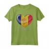 I Love Heart of Oak Andorra Flag - National Pride & Unity Maglietta - Cuore di Quercia - Ideale per Feste Nazionali e Eventi Culturali