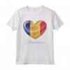 I Love Heart of Oak Andorra Flag - National Pride & Unity Maglietta - Cuore di Quercia - Ideale per Feste Nazionali e Eventi Culturali