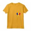 Donna Andorra Bandiera Cuore Love Maglietta con Collo a V - Ideale per Regali Patriottici e Viaggi in Andorra