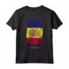 HapTiger - Bandiera Paese Andorra Maglietta Souvenir in Stile Grunge - Ideale per Viaggiatori e Collezionisti