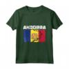 Bandiera Mappa Andorra - Maglietta Leggera con Design Unico - Ideale per Appassionati di Viaggi
