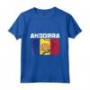 Bandiera Mappa Andorra - Maglietta Leggera con Design Unico - Ideale per Appassionati di Viaggi
