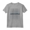 Paese minimalista - Modern Graphic Andorra Maglietta - Design Urbano per Uomini, Donne, Papà e Mamma - Ideale per Compleanno e Sport